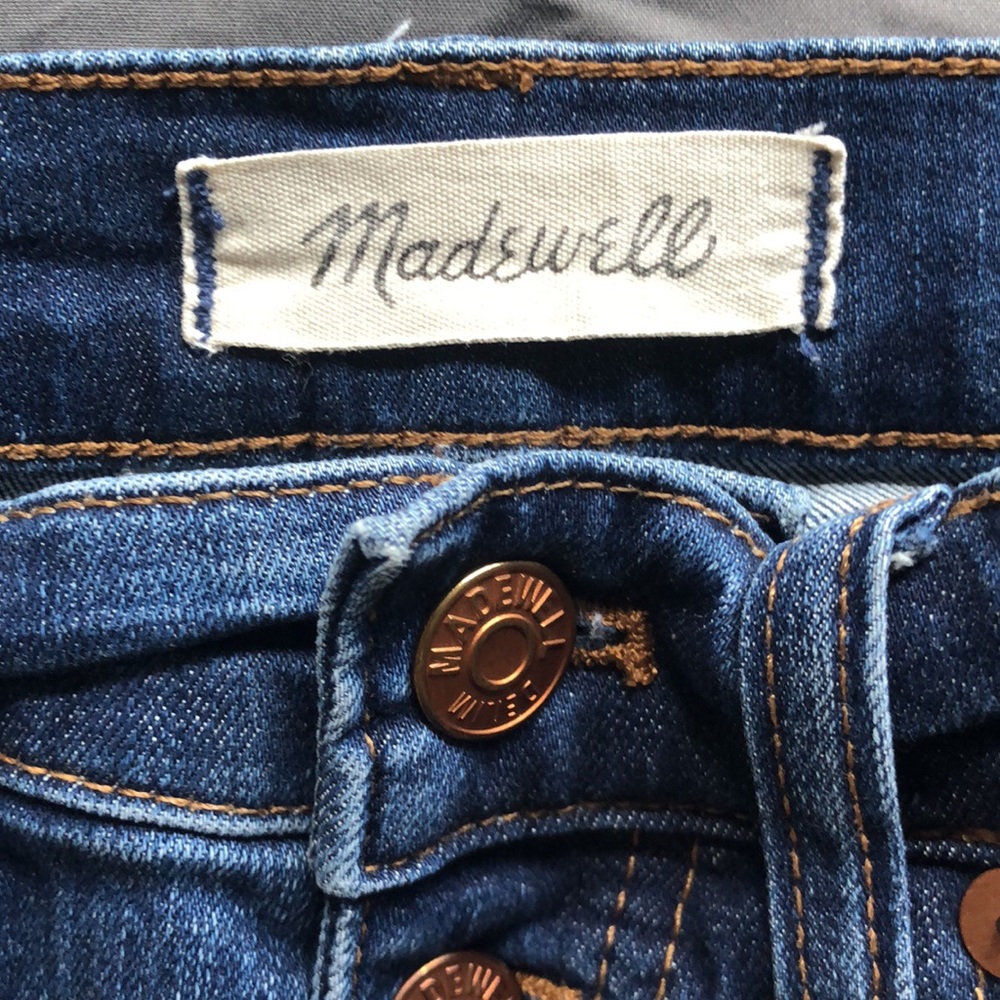 Madewell 10" High-Rise Skinny Jeans: Drop-Hem Edition Sz 25 - Picture 9 of 14